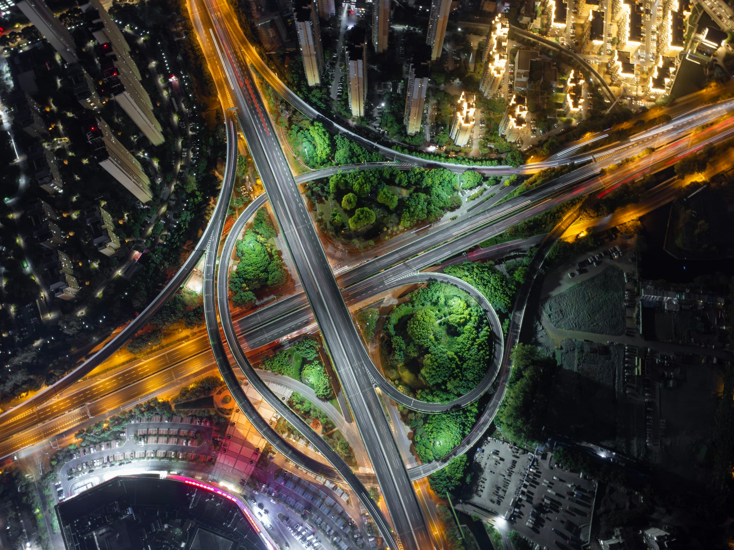 Large modern transport interchange representing Saudi infrastructure transformation and smart city development