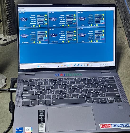 Leak detection system design work inside a service corridor in Makkah.